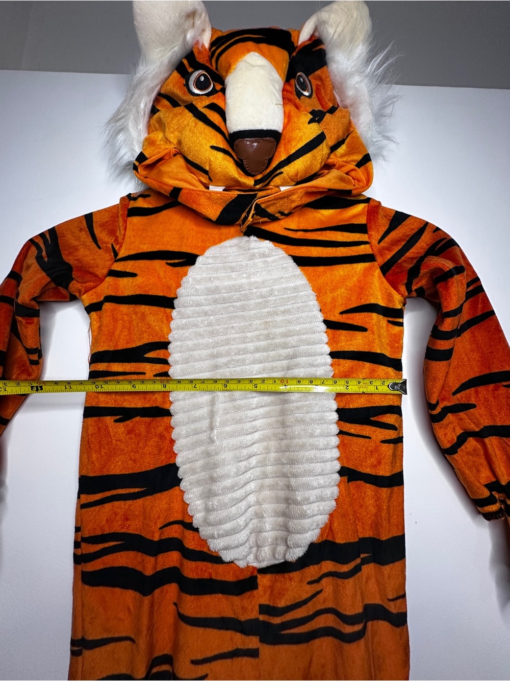 Spirit Halloween Toddler Tiger Costume Hooded Jumpsuit Size 2T - Picture 9 of 9